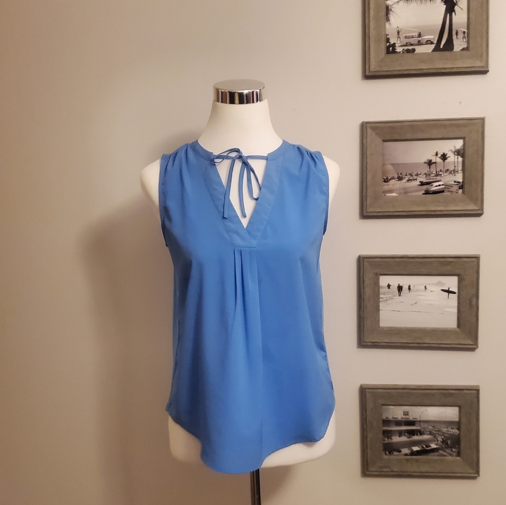 Merona blue dress top